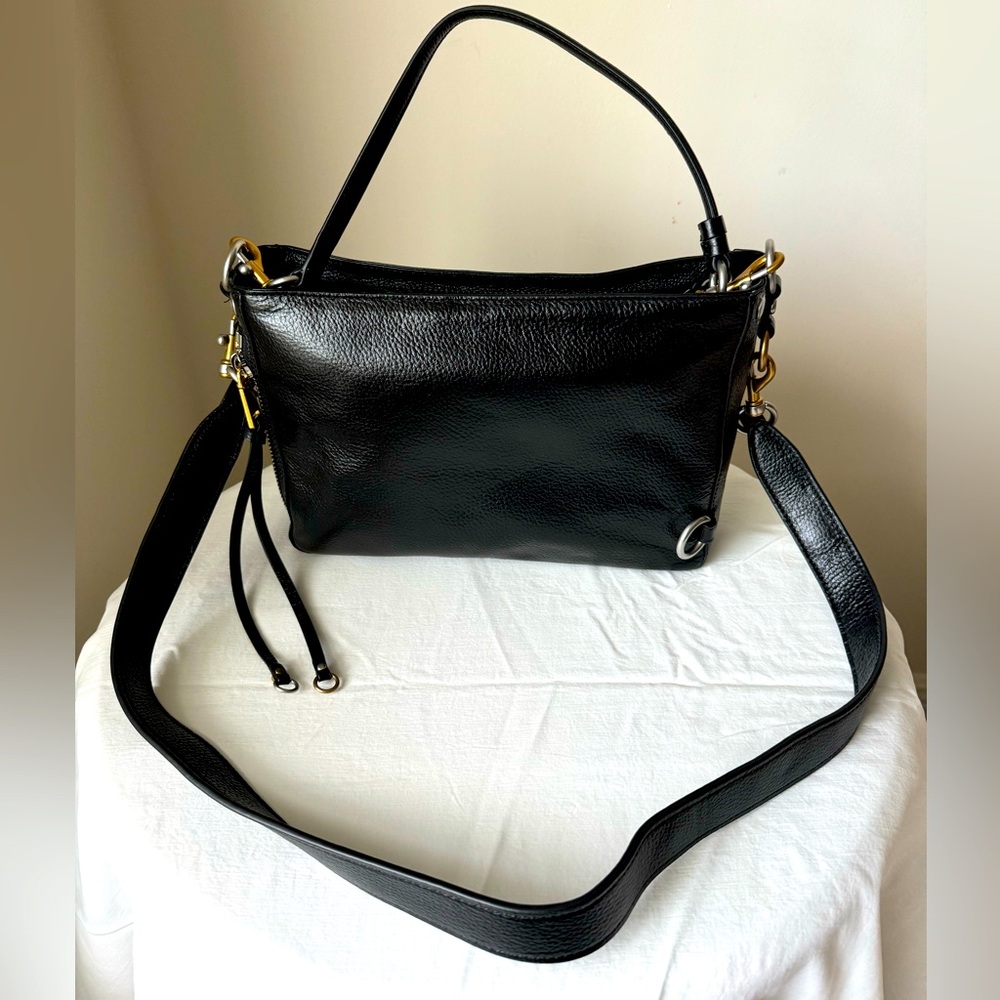 Rebecca Minkoff MAB Crossbody in Black with Two-Tone Silver and Gold  Hardware